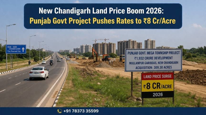 New Chandigarh's Land Market Ascent: From ₹5 Cr to ₹8 Cr – The 2026 Investment Story
